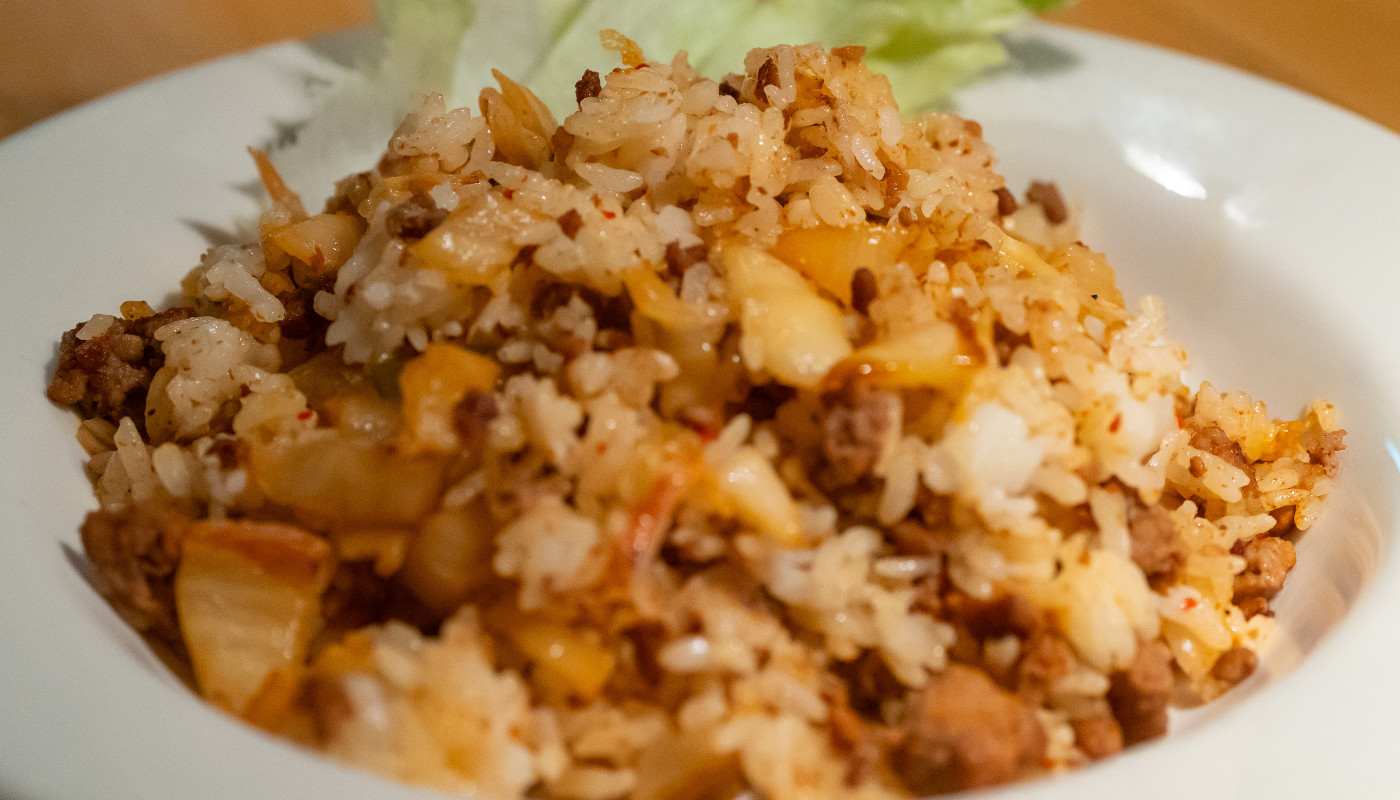 Order Impossible Kimchi Fried Rice food online from Hawaii West store, San Francisco on bringmethat.com