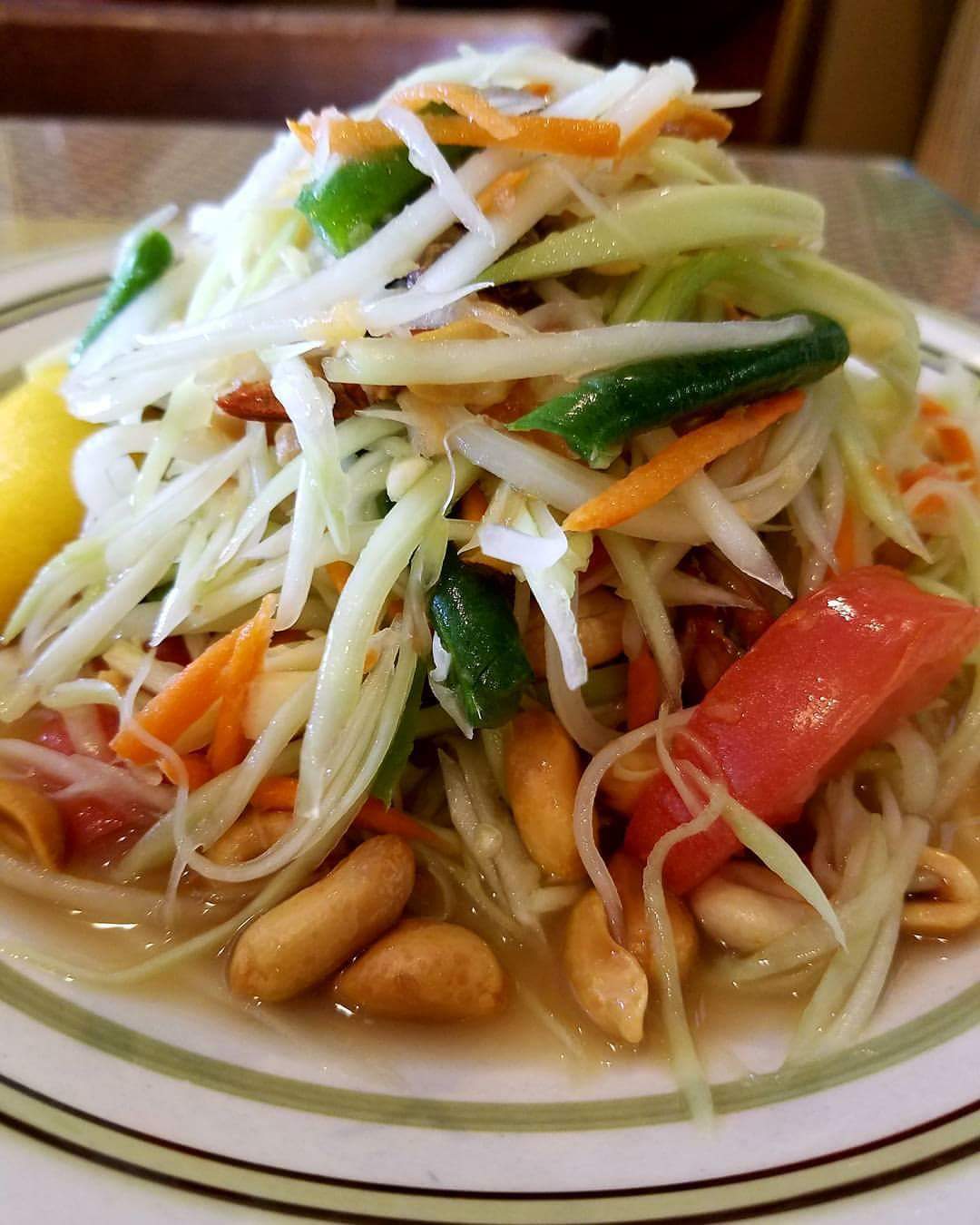 Order 30D. Papaya Salad food online from Thai Silk store, Long Beach on bringmethat.com