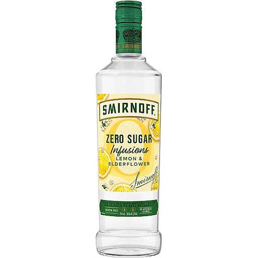 Order Smirnoff Zero Sugar Lemon Elderflower (750 ML) 133181 food online from Bevmo! store, BURLINGAME on bringmethat.com