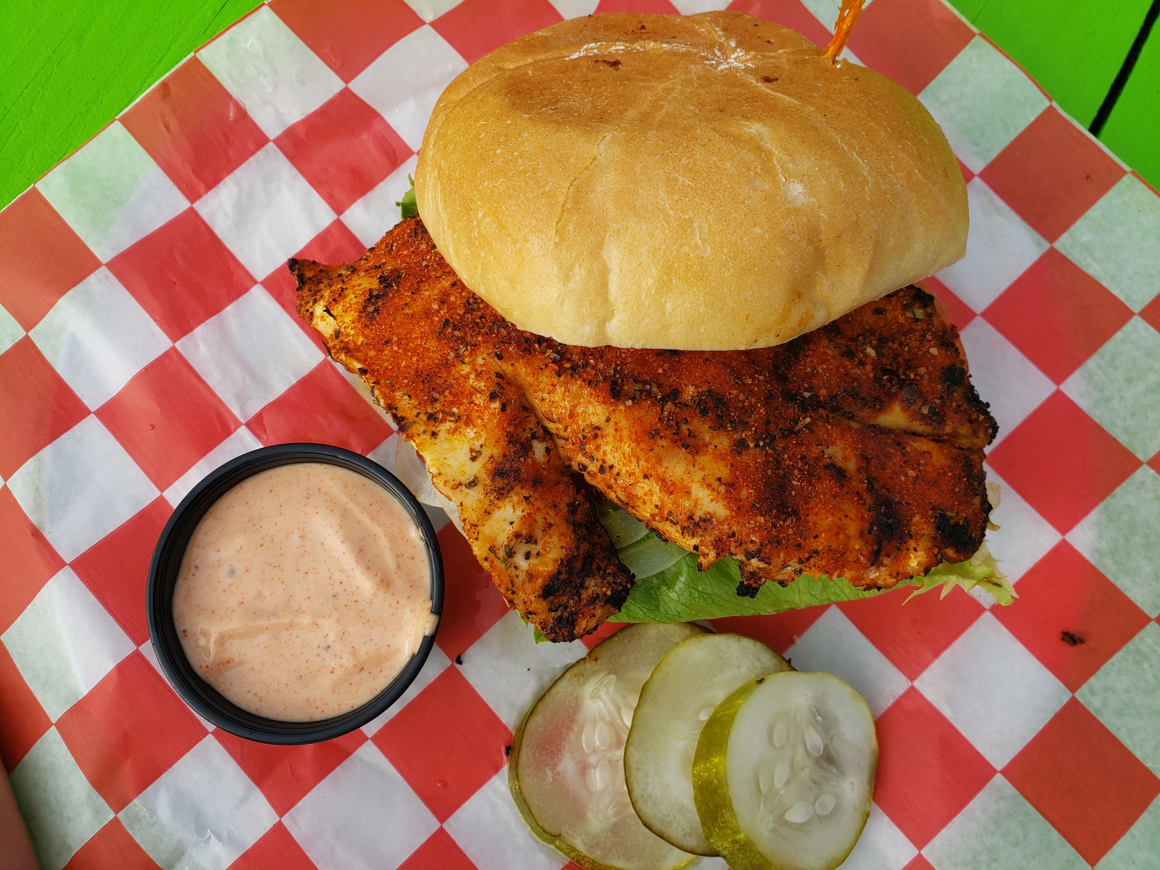 Order Dixie Chicken Sandwich food online from Bourre store, Atlantic City on bringmethat.com