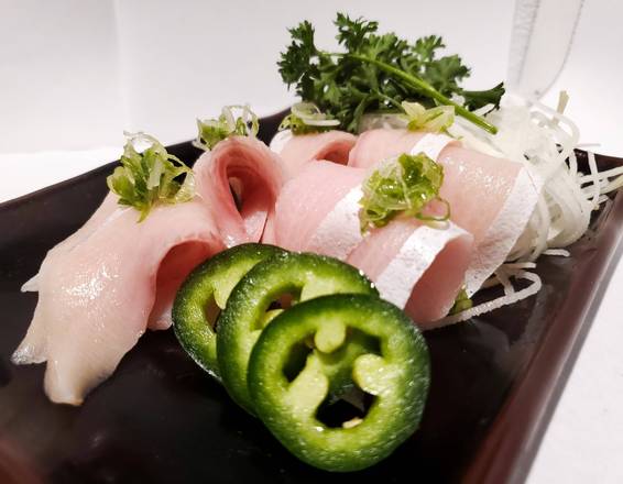 Order Yellowtail sashimi (8 pcs) food online from Sake2me store, Tustin on bringmethat.com