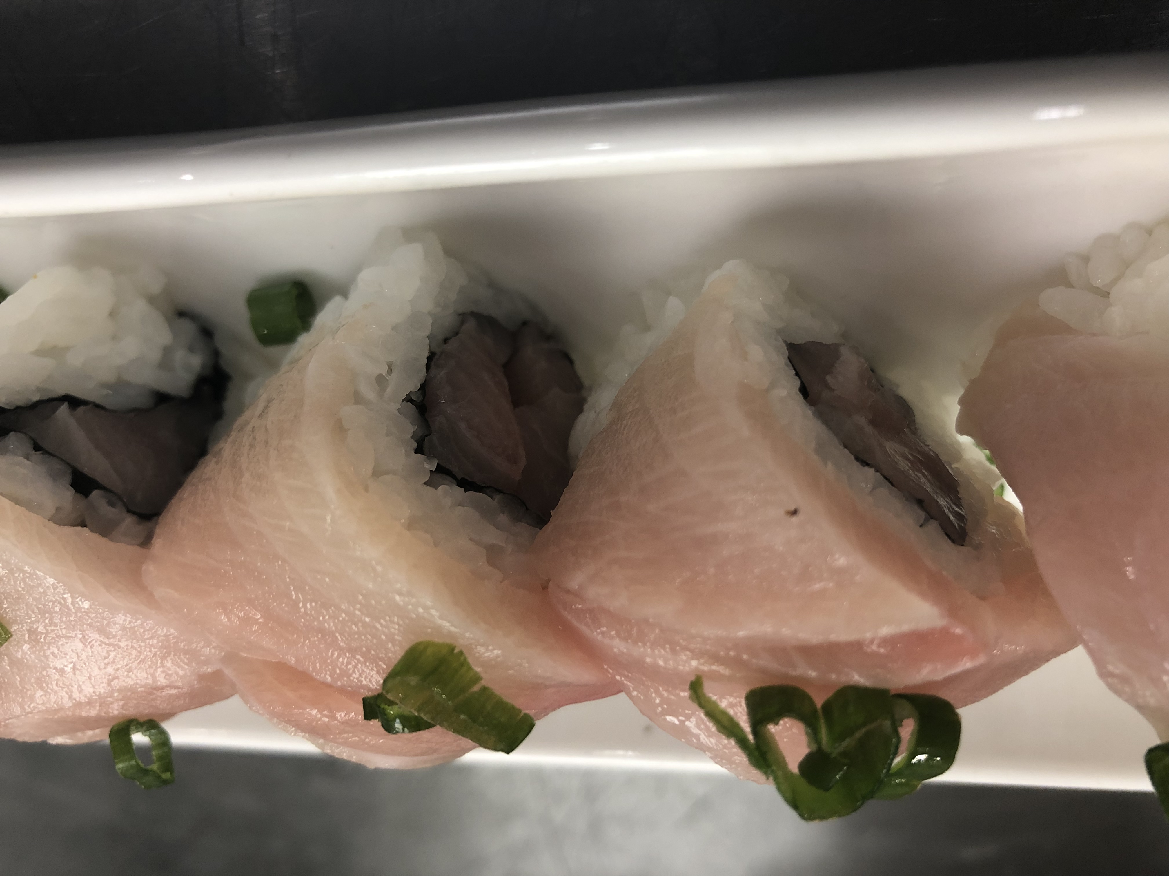 Order Double Hamachi Roll food online from Go Sushi store, Pinole on bringmethat.com