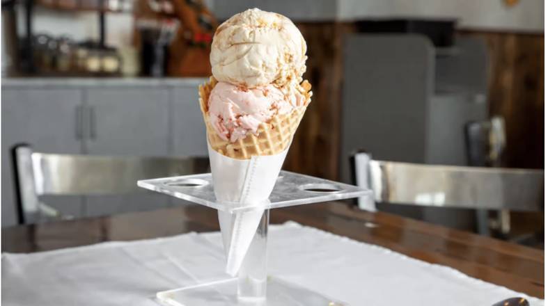 Order Double Scoop Ice Cream food online from Oberweis Dairy store, Bartlett on bringmethat.com
