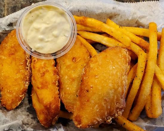 Order Fish and Chips food online from Fibber Sports Bar & Grille store, Upper Darby on bringmethat.com