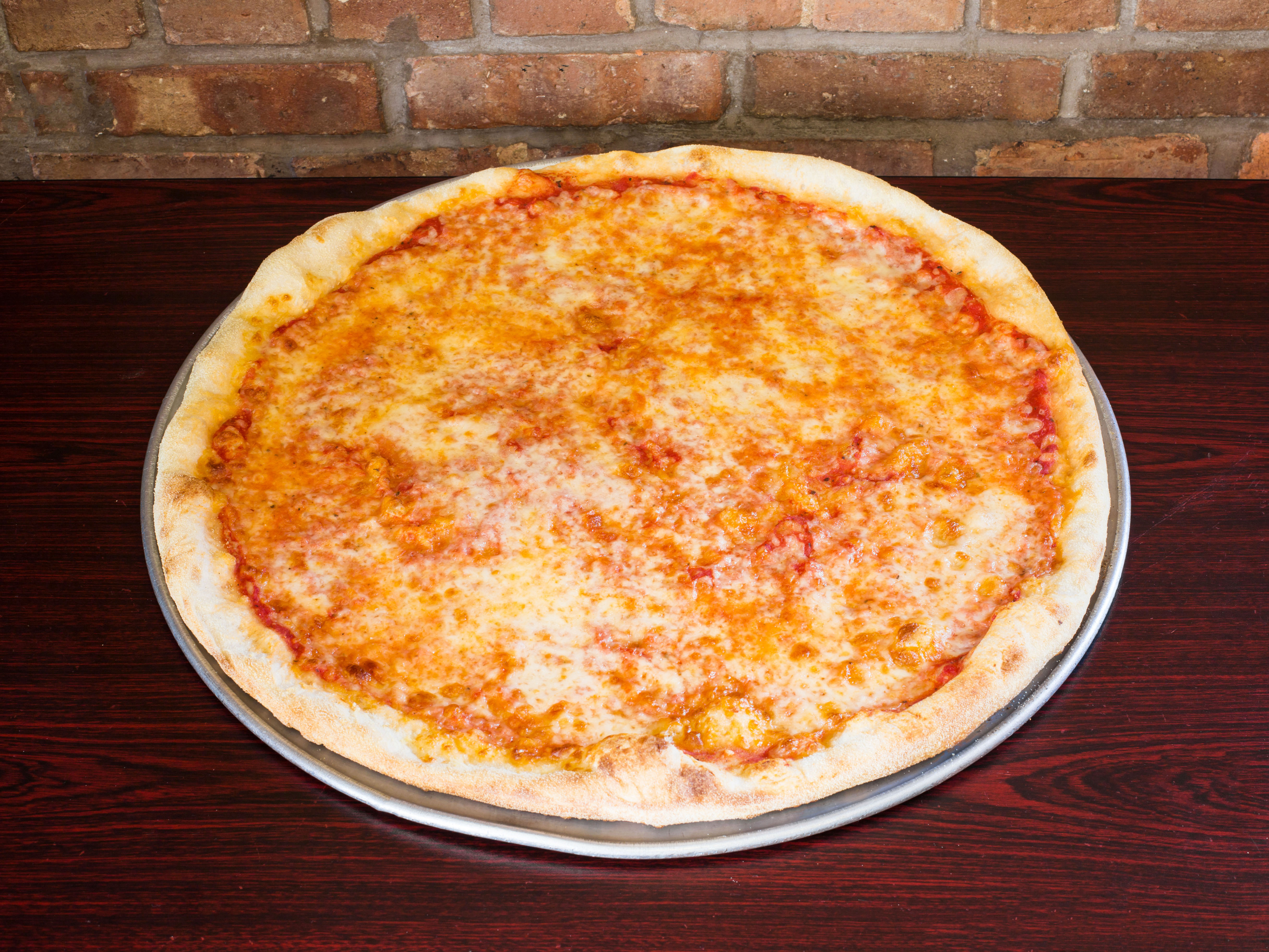 Order Cheese Pizza food online from Carmine's Pizza Factory store, Jersey City on bringmethat.com