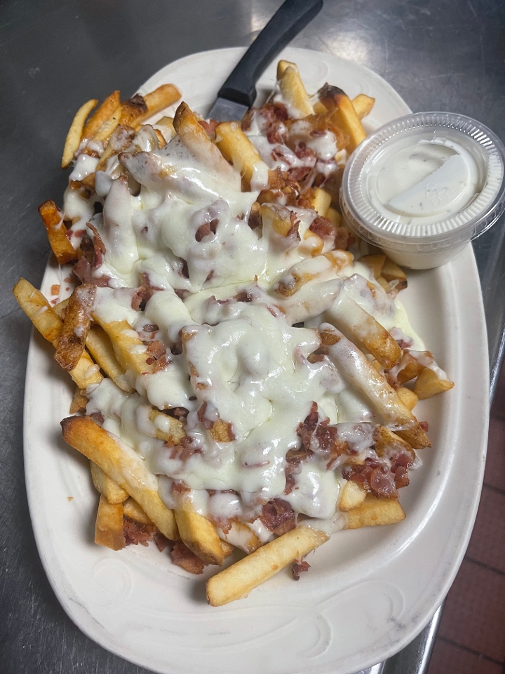 Order Bacon Cheese Fries food online from New York J and P Pizza store, Mount Airy on bringmethat.com