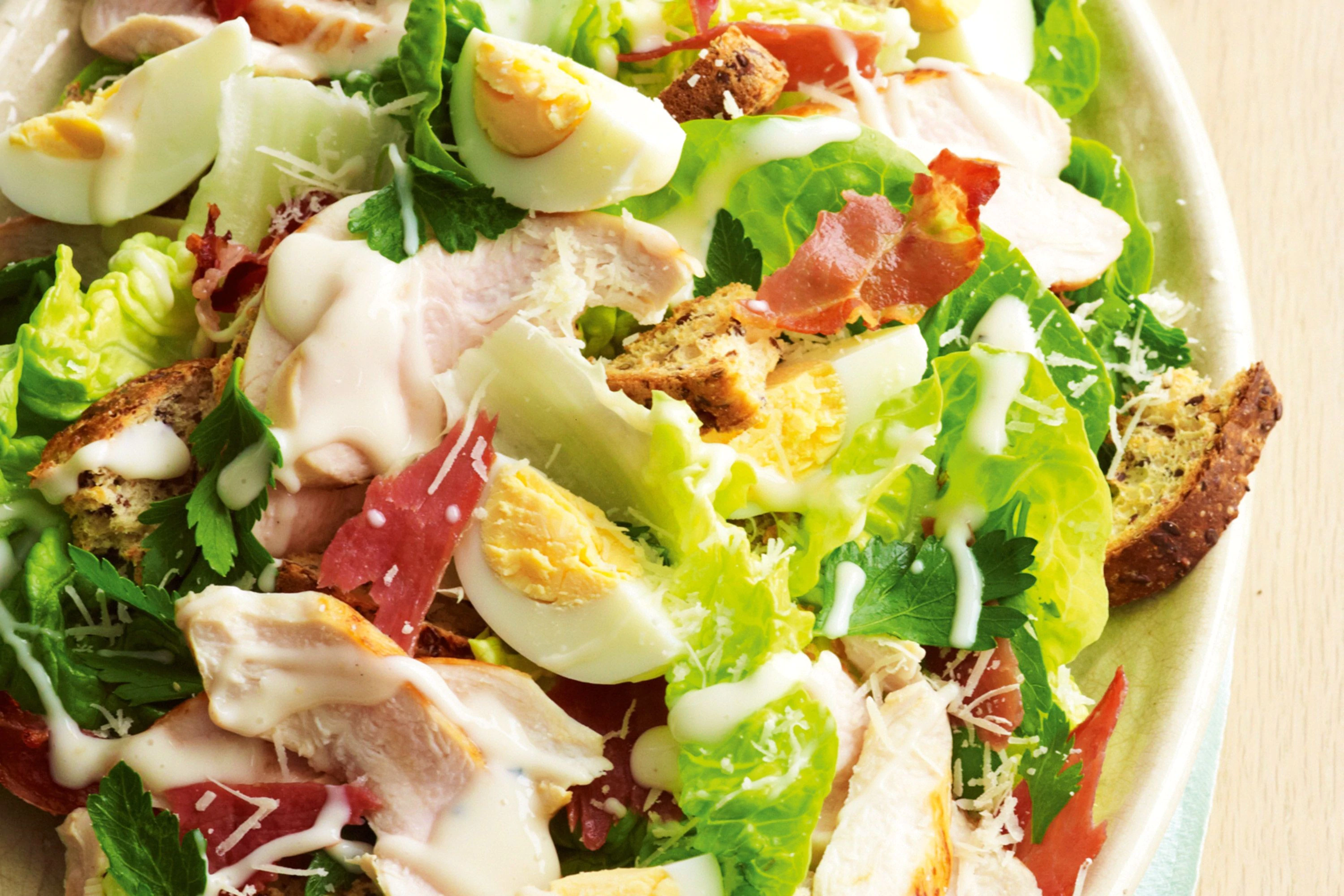 Order Chicken Caesar Salad food online from Capital Greens store, St. Charles on bringmethat.com