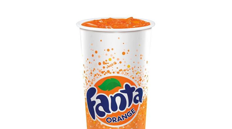 Order Fanta® Orange food online from The Burger Den store, Sugar Land on bringmethat.com