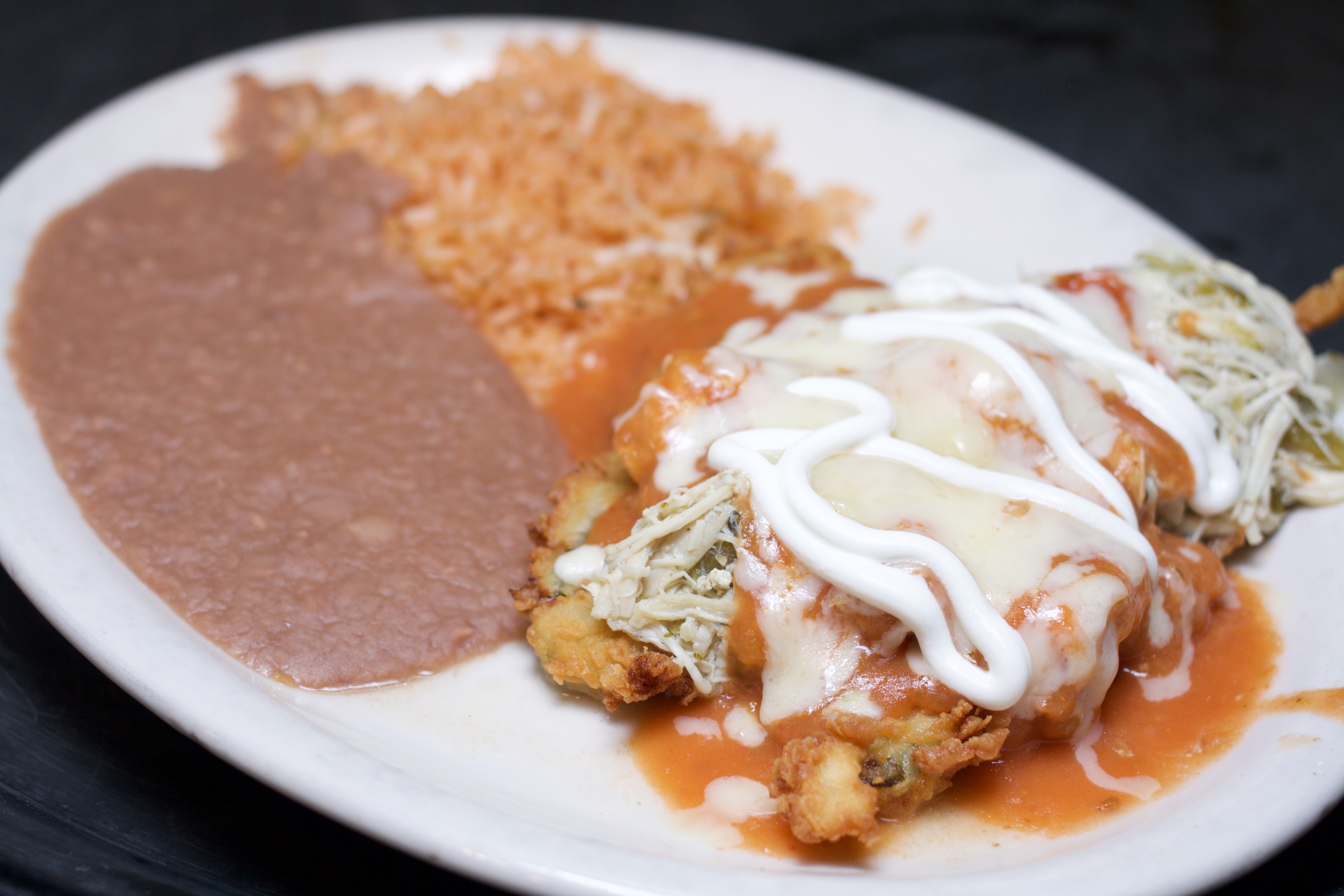 Order Chile Relleno Dinner food online from Alamo Cafe store, San Antonio on bringmethat.com