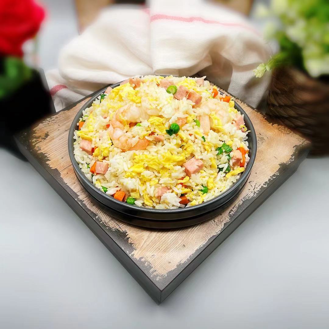 Order 扬州炒饭  Shrimp & ham fried rice  food online from Fashion Wok store, Foster City on bringmethat.com