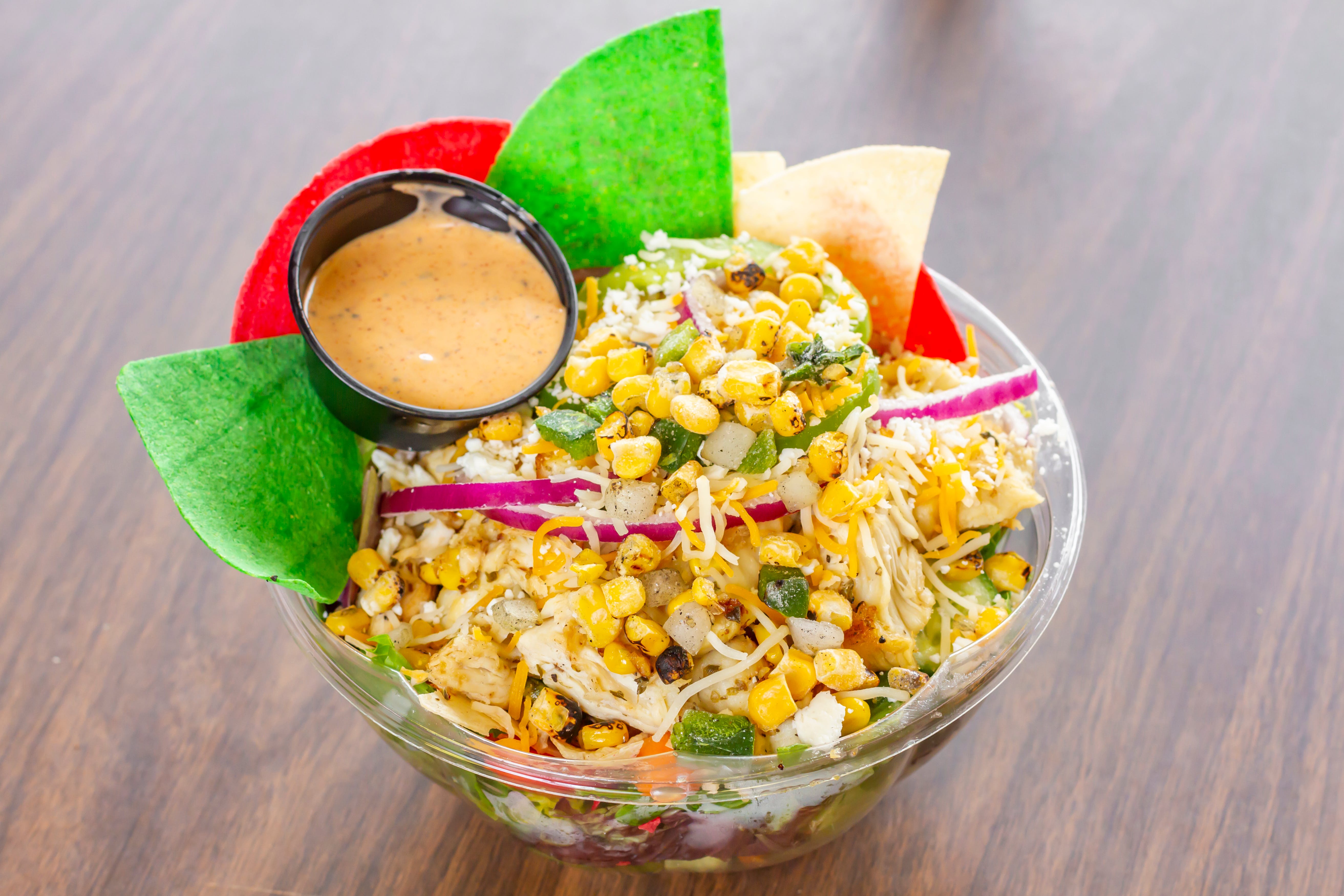 Order Santa Fe Chicken Salad - Salad food online from Happy House Pizzeria store, Deale on bringmethat.com