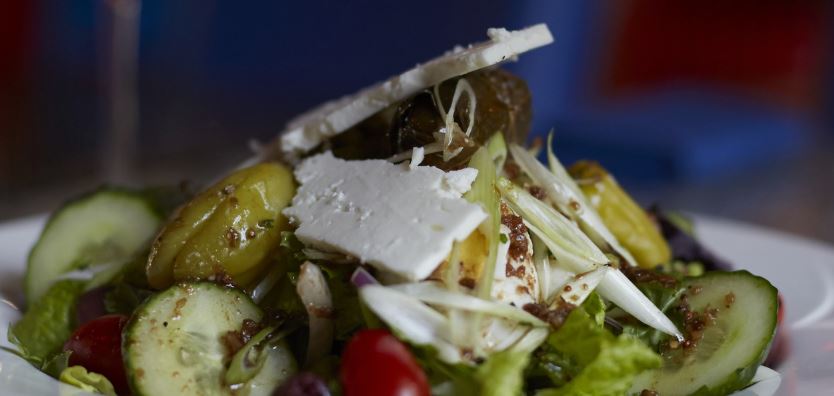 Order Greek Salad food online from Zestys store, Philadelphia on bringmethat.com