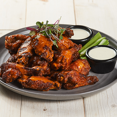 Order Small Firehouse Wings food online from Wood N Tap store, Hartford on bringmethat.com