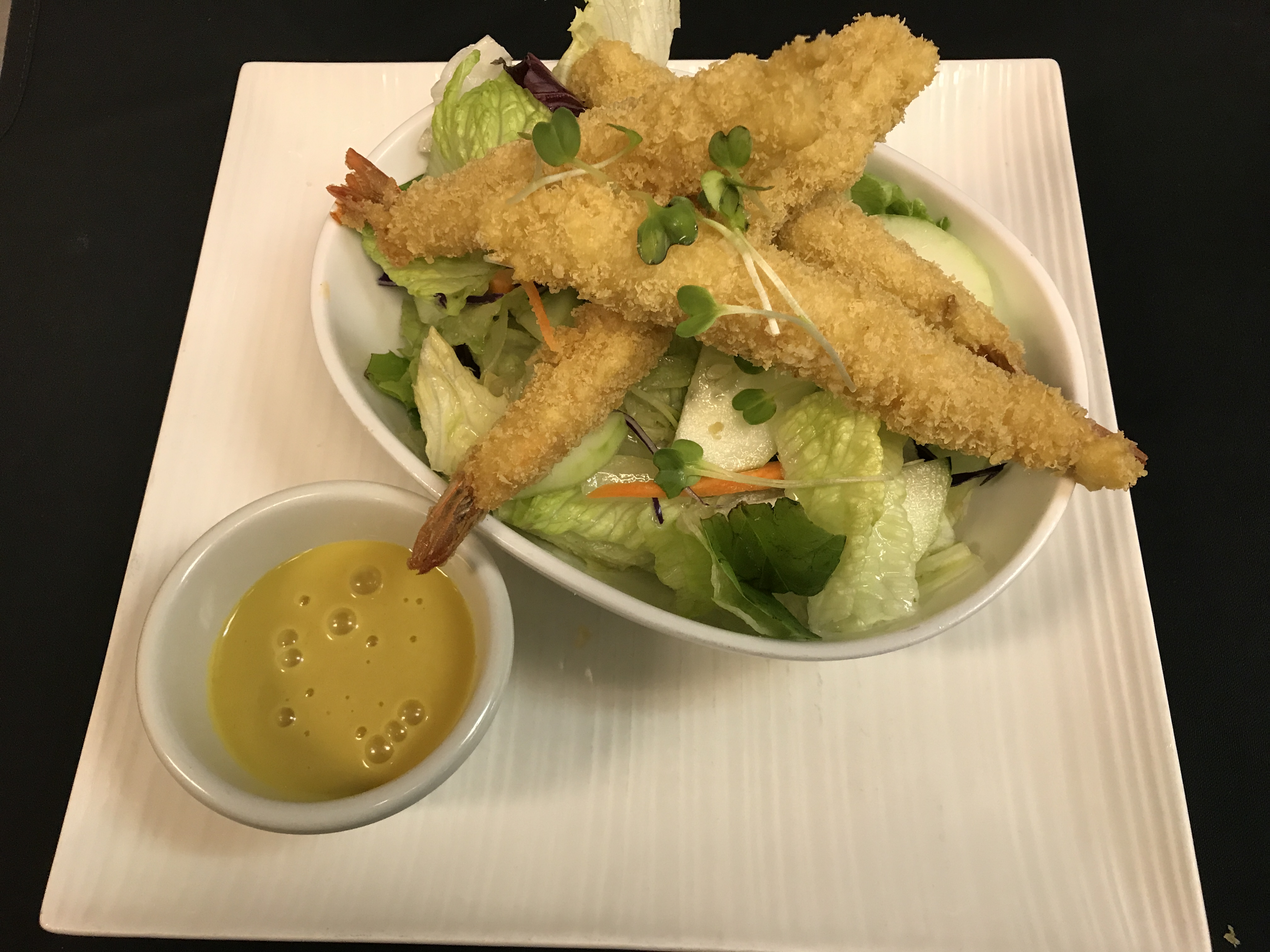 Order Tempura Shrimp Salad food online from Hunan Fusion store, Omaha on bringmethat.com