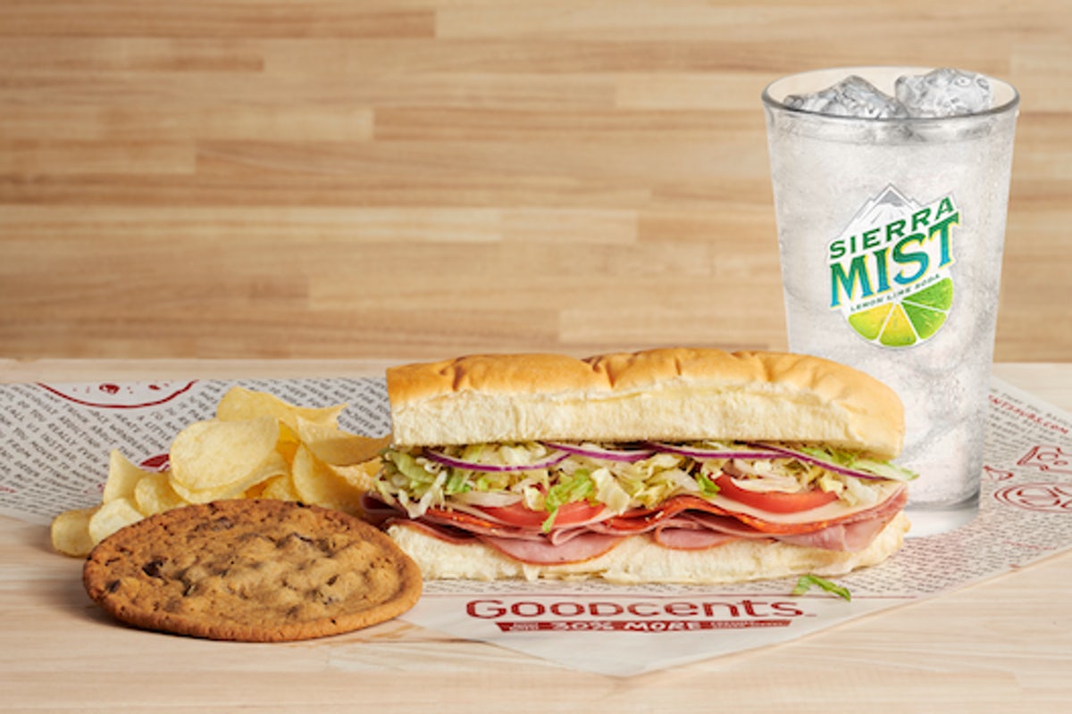 Order #1 Original Combo 8" Half  food online from Mr. Goodcents Subs & Pasta store, Manhattan on bringmethat.com