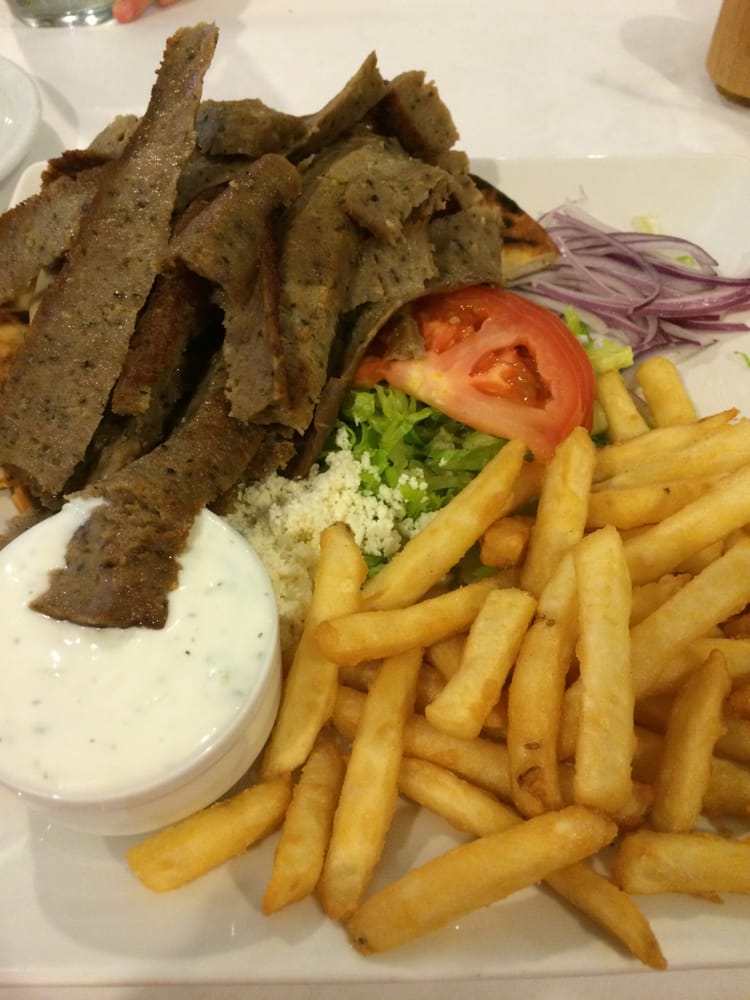 Order Gyro Plate food online from The Fat Greek store, Las Vegas on bringmethat.com