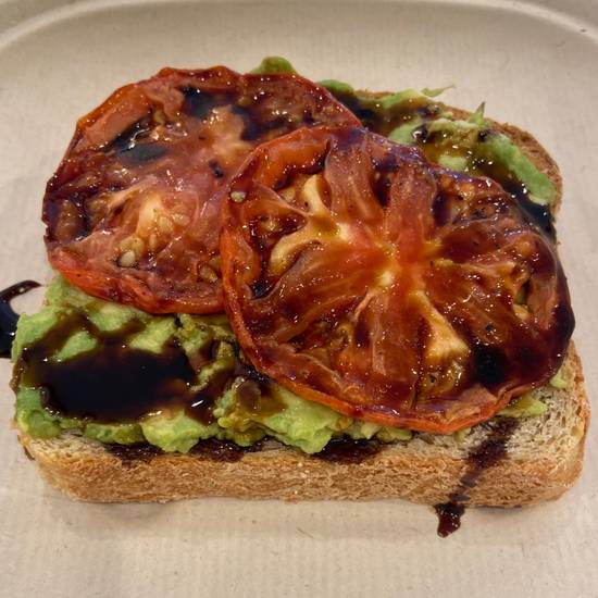 Order Roasted Tomato Smashed Avocado food online from Evexia Cafe.Bakery.Market store, Aurora on bringmethat.com