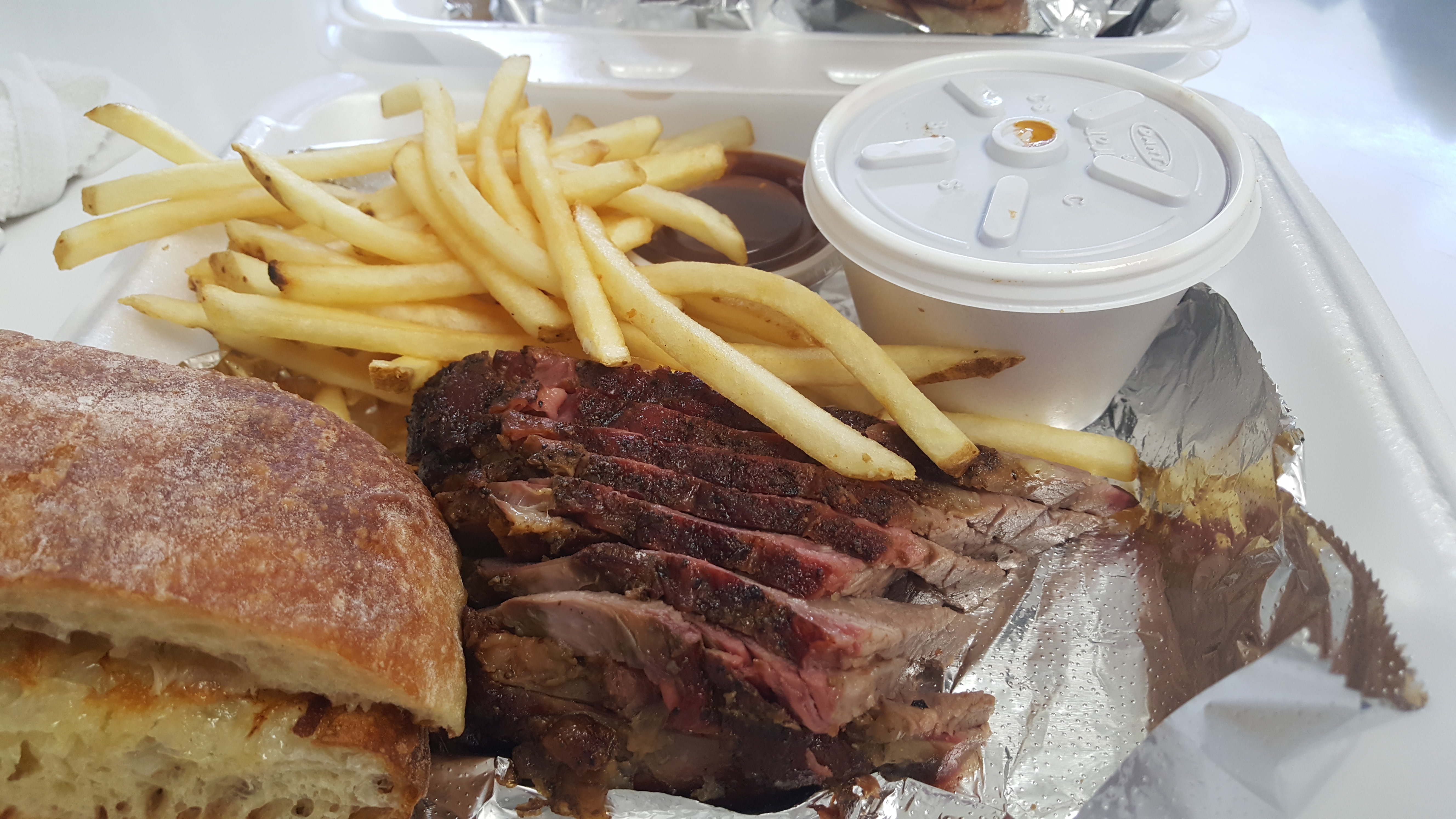 Order RR Ranch Signature Tri-Tip Plate food online from Bodacious Pig Barbecue store, Eagle on bringmethat.com