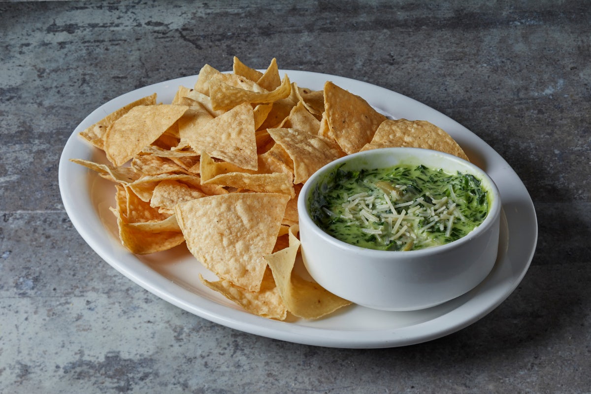 Order CREAMY SPINACH & ARTICHOKE DIP food online from Miller Ale House store, Riverside on bringmethat.com