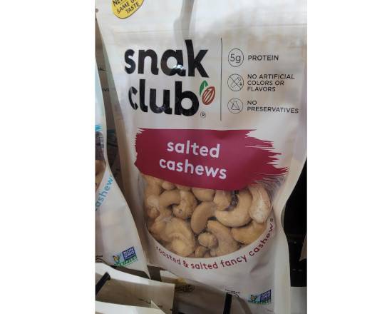 Order Snack club salted cashews  food online from Hub Market & Deli store, San Diego on bringmethat.com