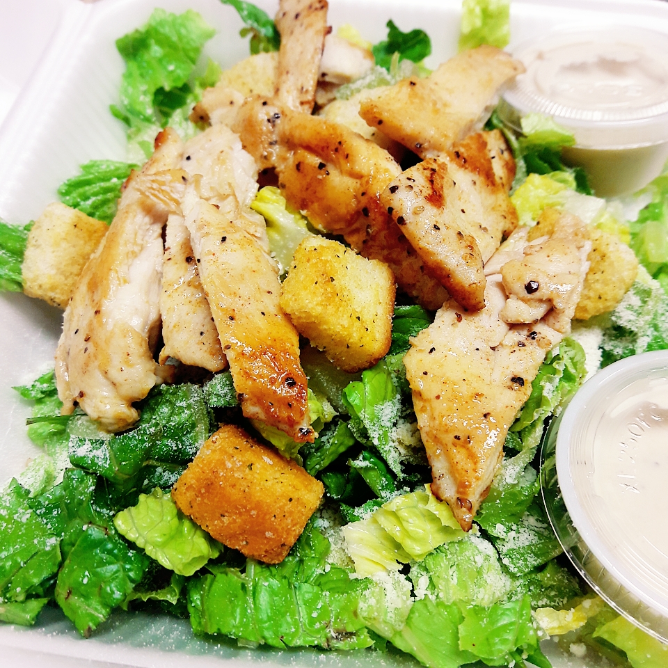 Order Caesar Salad food online from JK Chicago Hot Dogs store, San Antonio on bringmethat.com