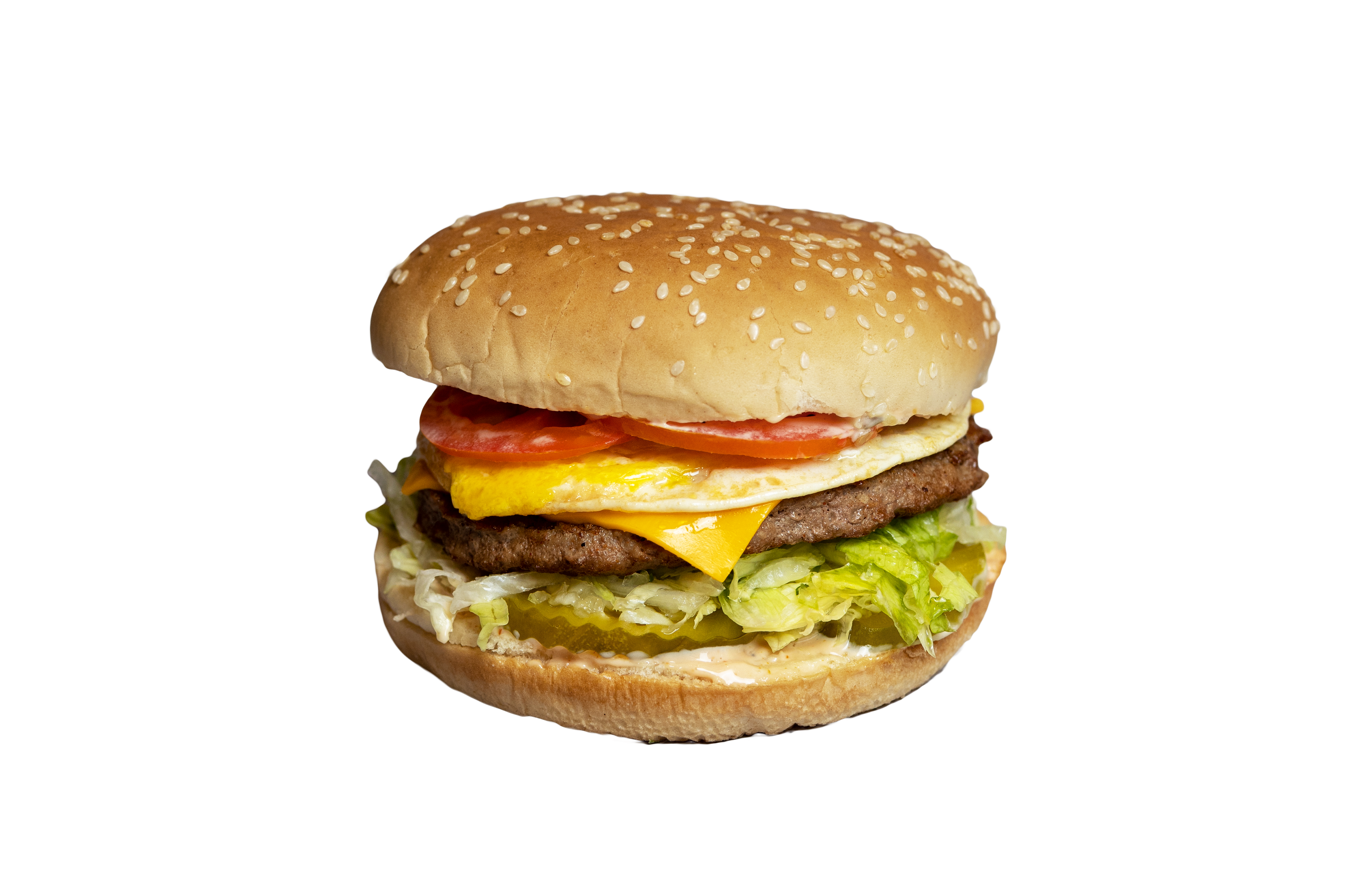 Order #10 Egg Cheeseburge food online from Burger Bun store, Glendale on bringmethat.com
