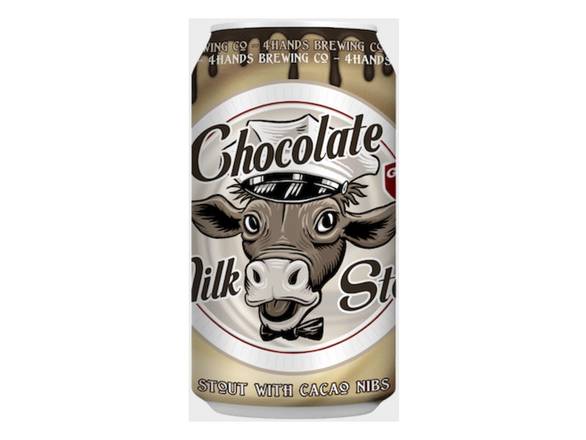 Order 4 Hands Chocolate Milk Stout - 6x 12oz Cans food online from Garfield's Beverage Warehouse store, Chicago on bringmethat.com