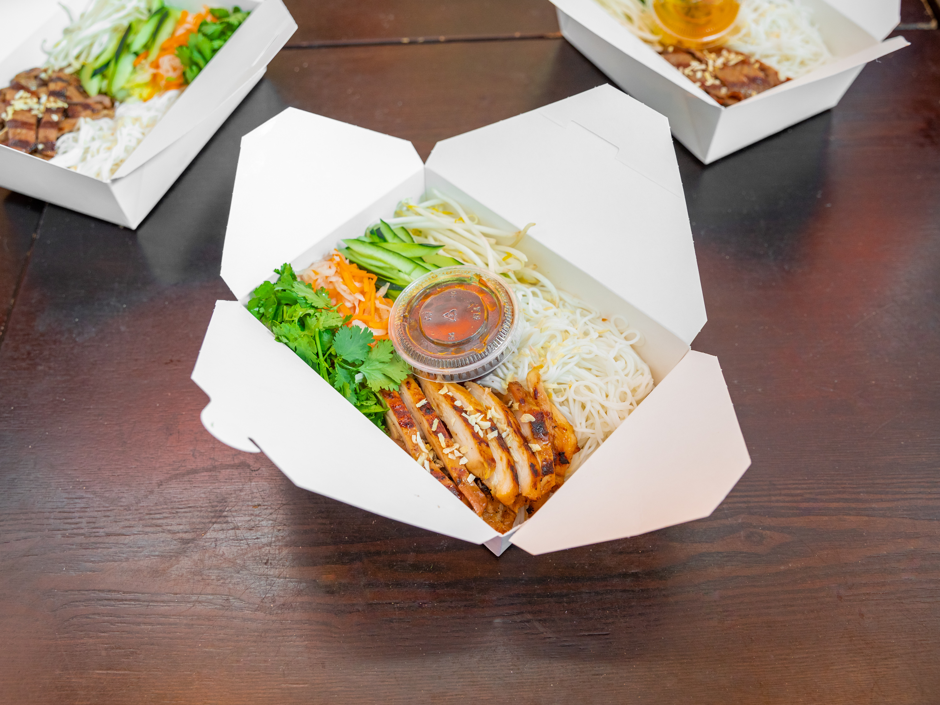 Order Chicken Noodle Box food online from Viet Ha Noodles & Grill store, Sacramento on bringmethat.com