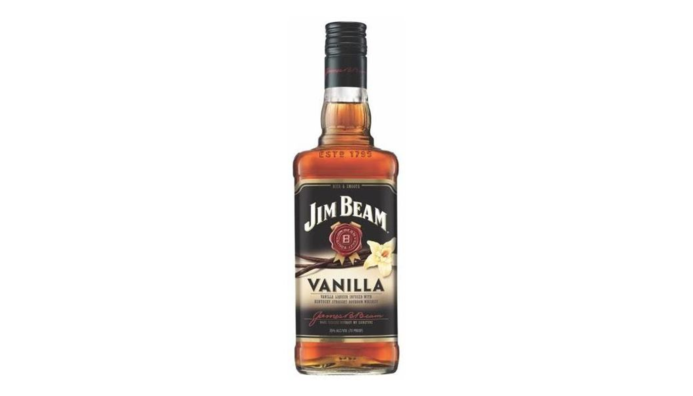 Order Jim Beam Vanilla Liqueur infused with Kentucky Straight Bourbon Whiskey 750mL food online from Spikes Bottle Shop store, Chico on bringmethat.com