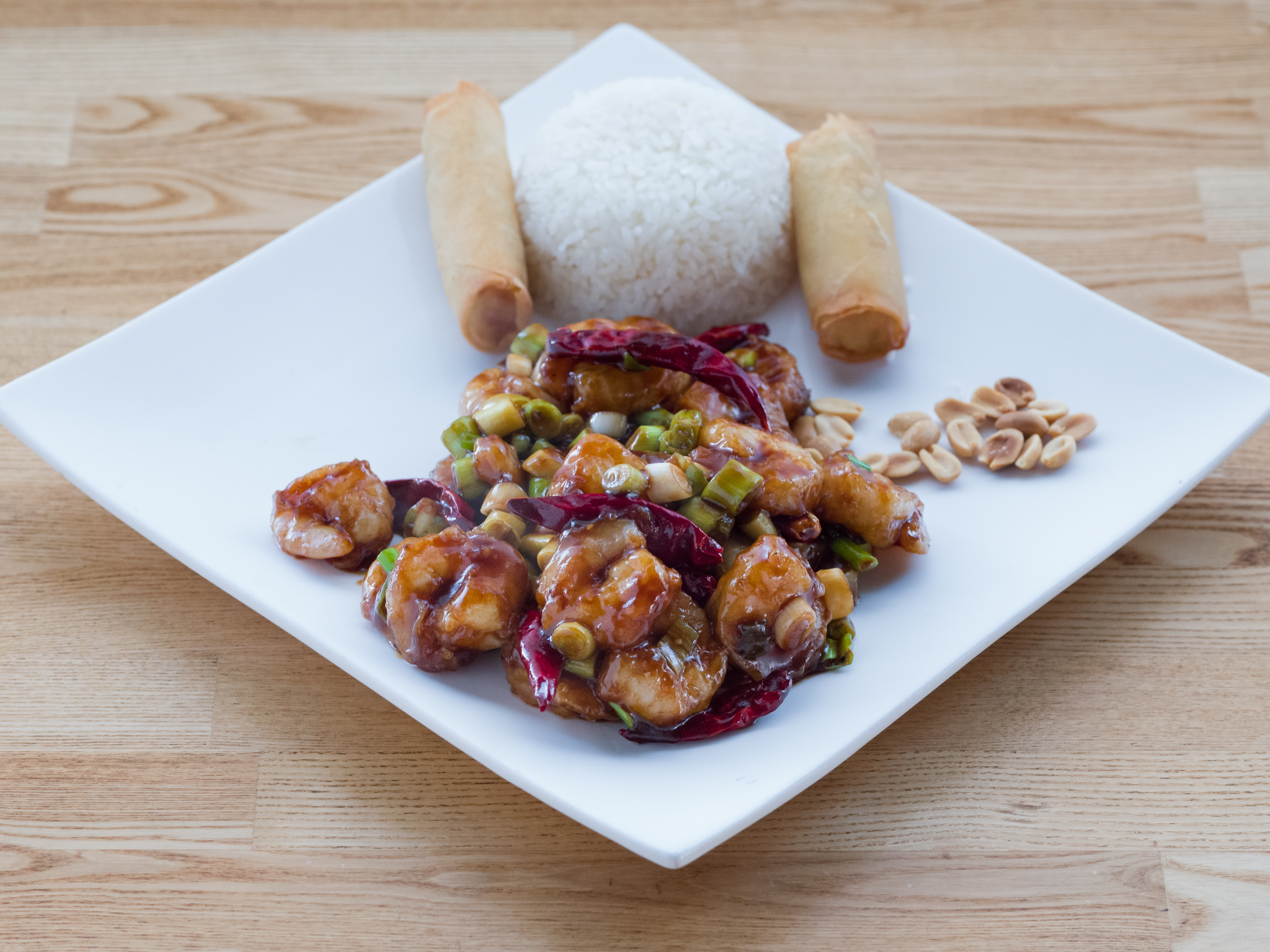 Order Kung Pao Shrimp food online from Roll Call store, Los Angeles on bringmethat.com