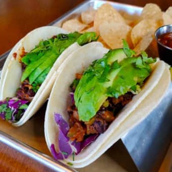 Order Vegan Tacos food online from Game Theory Restaurant + Bar store, Fort Worth on bringmethat.com