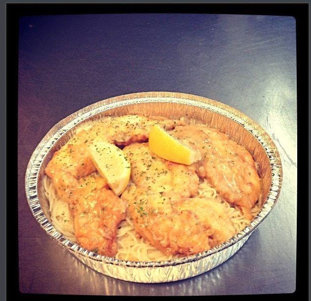 Order Chicken Francaise - Entree food online from Hometown Pizza of Bristol store, Bristol on bringmethat.com