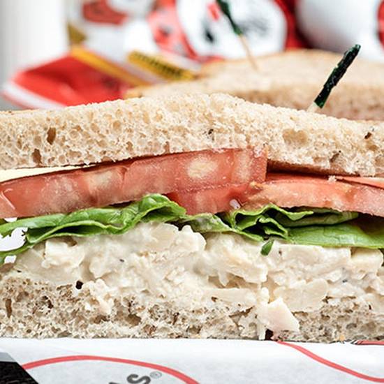 Order *Chicken Salad Sandwich food online from Groucho's Deli store, Clemson on bringmethat.com