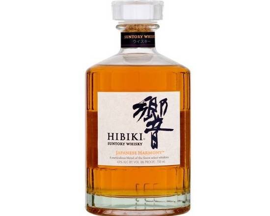 Order Hibiki Japanese Harmony Whisky - 750ml food online from Newport Wine & Spirits store, Newport Beach on bringmethat.com