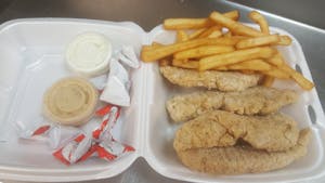 Order Fried Spicy Chicken Tenders (4) food online from Palermo Pizza store, Greensboro on bringmethat.com