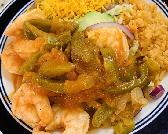 Order Shrimp ranchero food online from Lauras Mexican Food store, Glendale on bringmethat.com