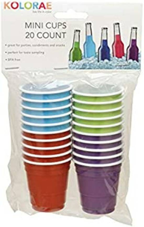 Order Red/Blue Mini Cups - 20 CT food online from IV Deli Mart store, Goleta on bringmethat.com