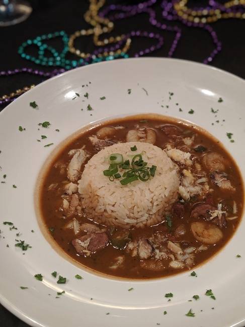 Order Seafood & Andouille Sausage Gumbo - Bowl food online from Louisiana Bistreaux Seafood Kitchen store, East Point on bringmethat.com