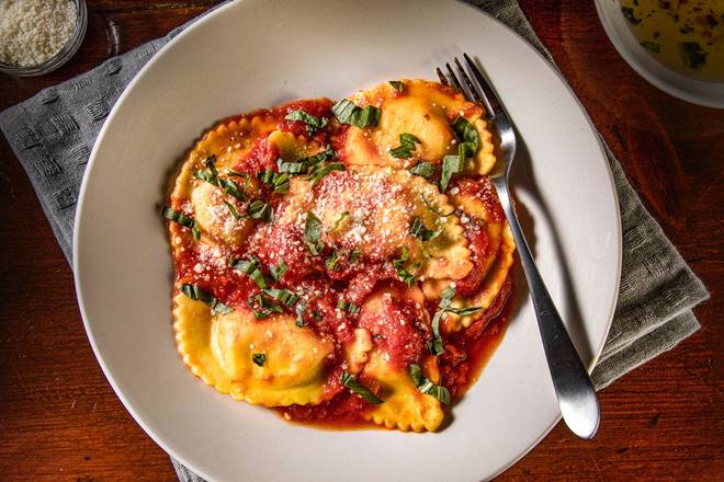 Order Four Cheese Ravioli food online from Bertucci store, Wilmington on bringmethat.com