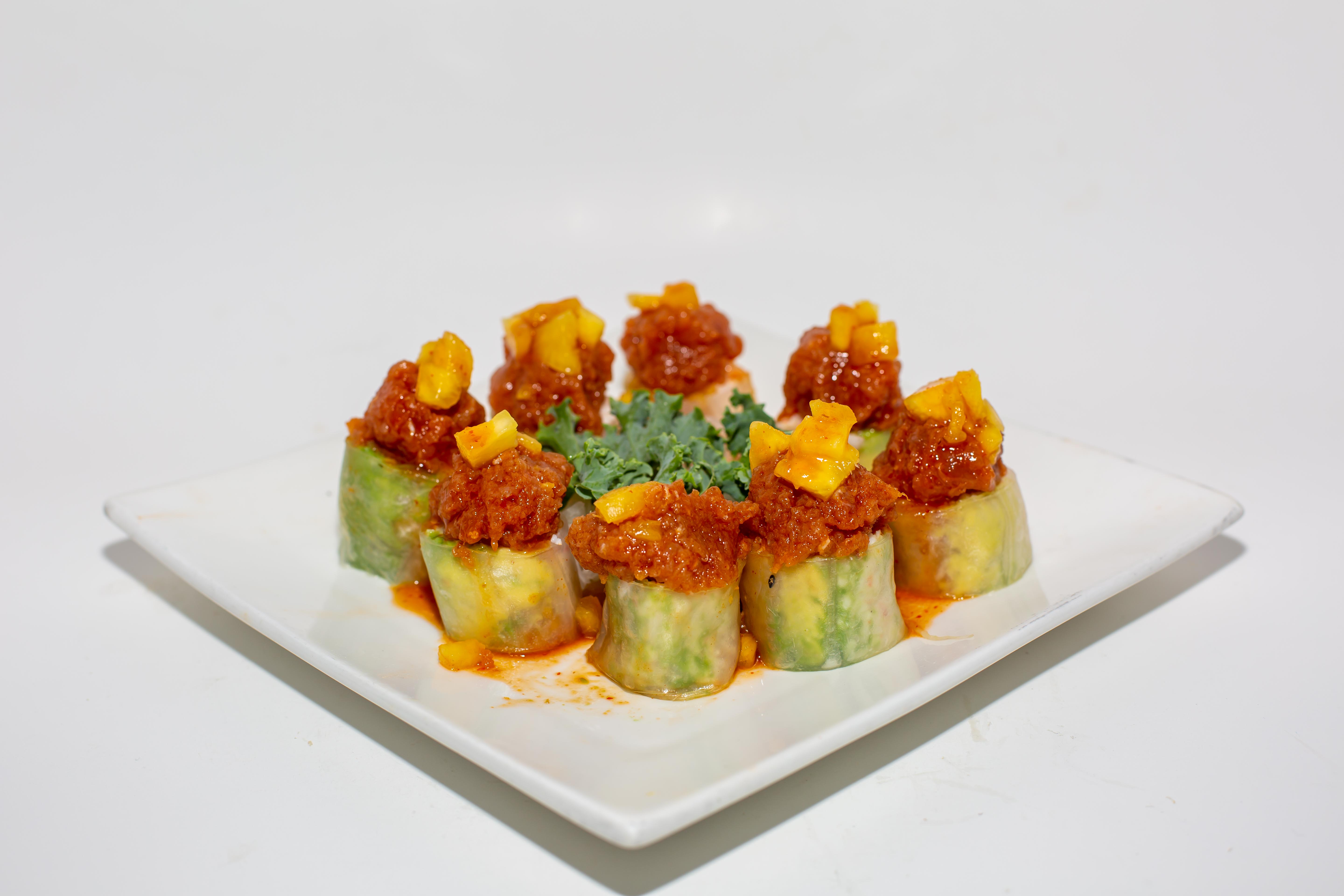 Order Rose Roll food online from C Rolls Sushi store, Dallas on bringmethat.com