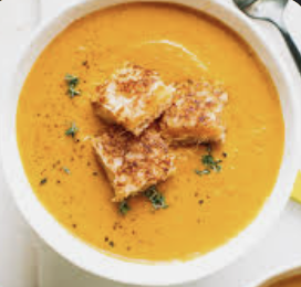 Order Pumpkin Cream Soup w/ Croutons  food online from Branded saloon catering store, Brooklyn on bringmethat.com