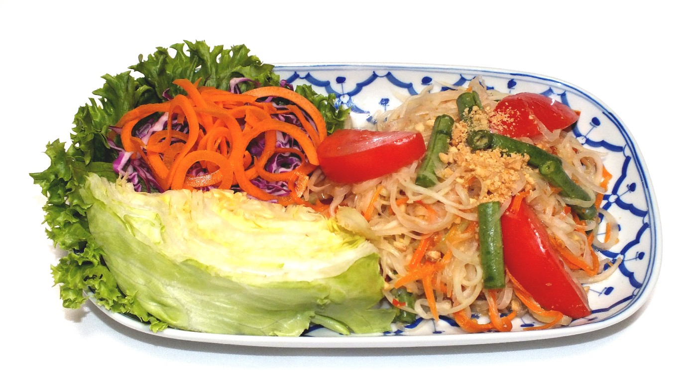 Order SL3. Som Tum Salad food online from Ruang Thai Restaurant store, Plano on bringmethat.com