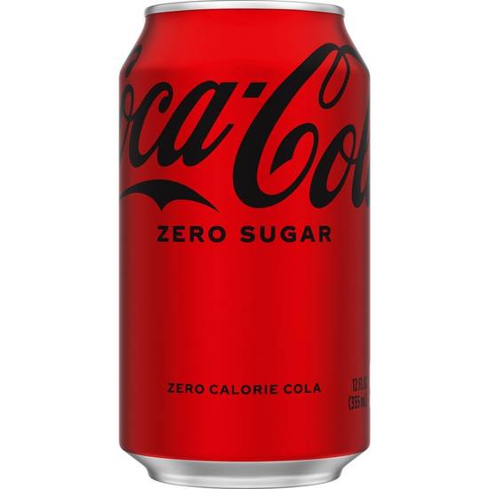 Order Coca-Cola Zero Sugar, 12 fl oz Can food online from Honeybaked Ham store, Nashville on bringmethat.com