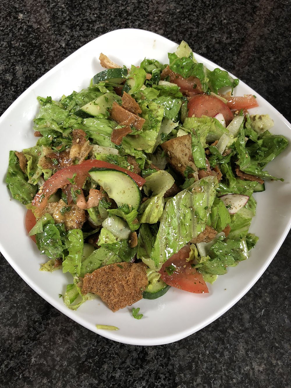 Order Fattoush food online from Grape Leaf Express store, Toledo on bringmethat.com