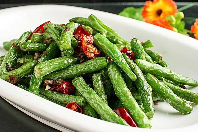Order Sautéed String Beans (干煸四季豆) food online from Chef Chuan store, Irvine on bringmethat.com