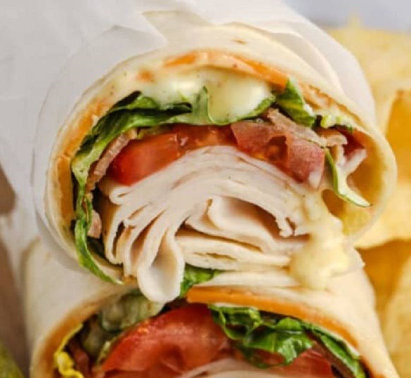 Order Turkey & Cheese Wrap - Wrap food online from Lunetta pizza store, New York on bringmethat.com