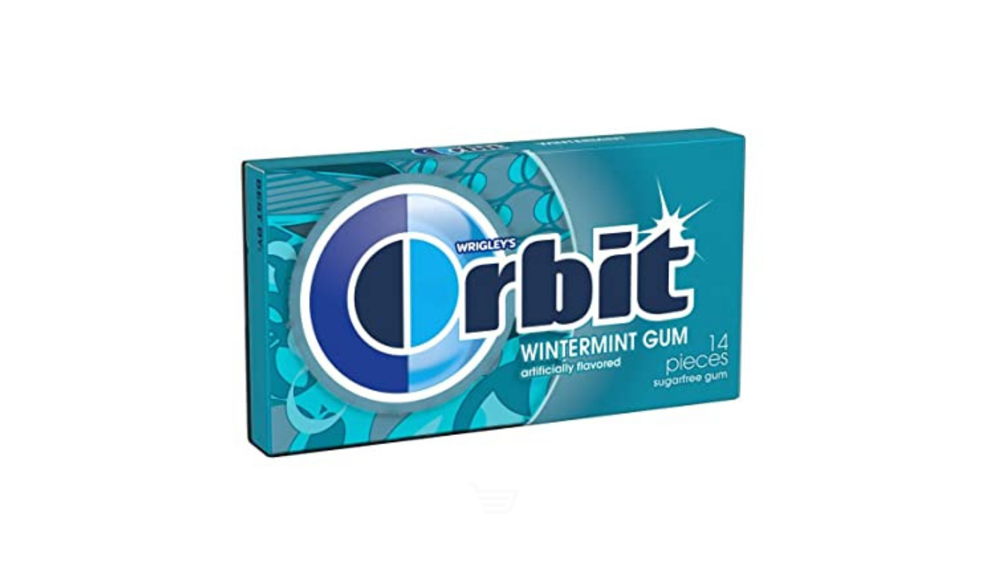 Order Orbit Sugarfree Wintermint Gum 14 CT food online from Robert Market store, Los Angeles on bringmethat.com