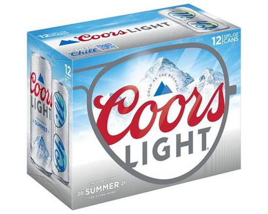Order Coors Light 12 Pack Cans food online from Chevron Extramile store, Stockton on bringmethat.com