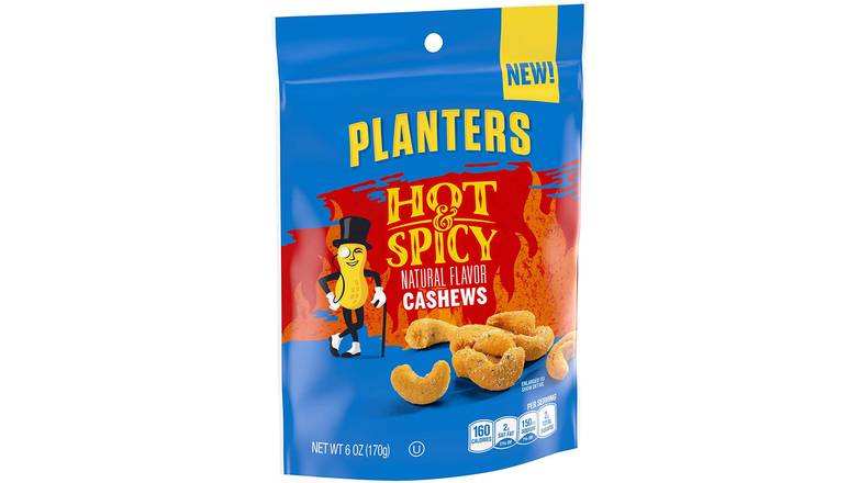 Order Planters Hot 'N Spicy Cashews food online from Trumbull Mobil store, Trumbull on bringmethat.com