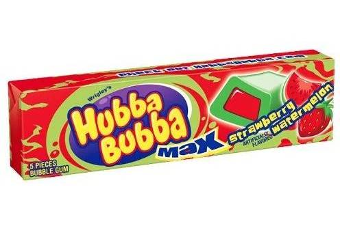 Order Hubba Bubba Max Strawberry Watermelon 5 Pcs  food online from Starway Liquor store, Bell Gardens on bringmethat.com